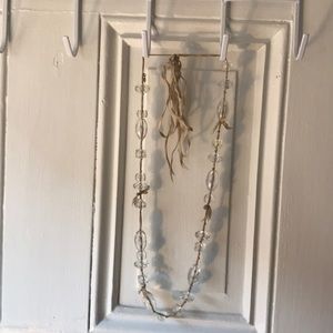 J. Crew ribbon beaded necklace
